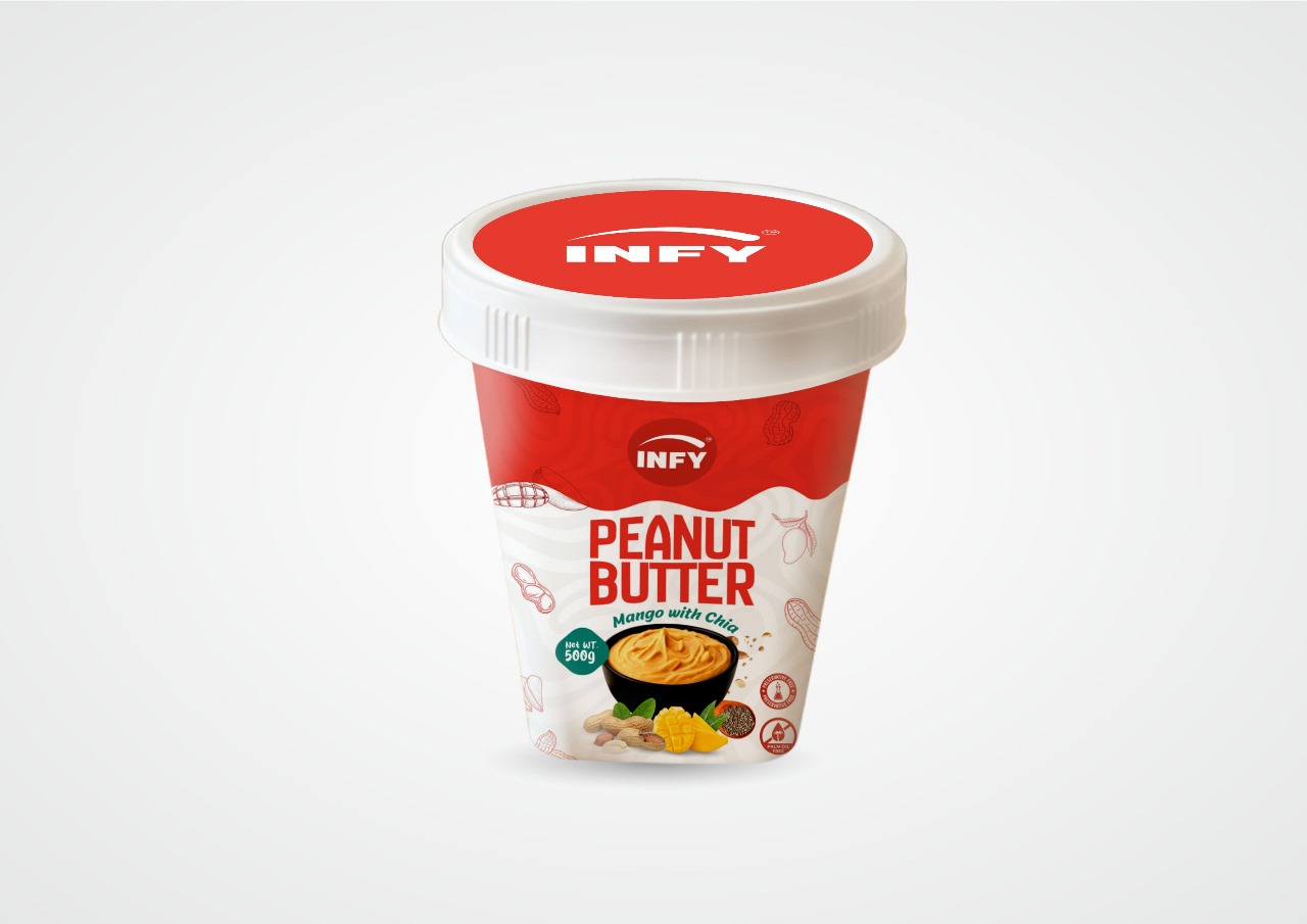 INFY Mango & Chia Flavoured Peanut Butter